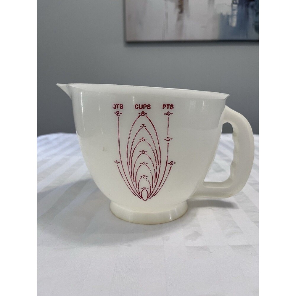 Vintage Tupperware Mix-N-Stor 8 Cup 2 Quart Measuring Batter Bowl Pitcher 500-2
